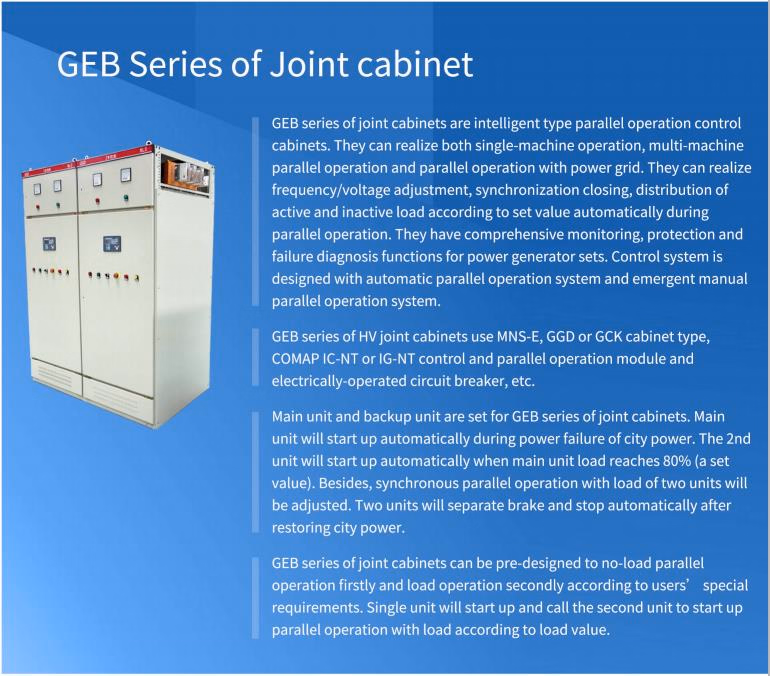 Generator Protection Synchronizing Panels & Control Cabinet ATS Control Panel