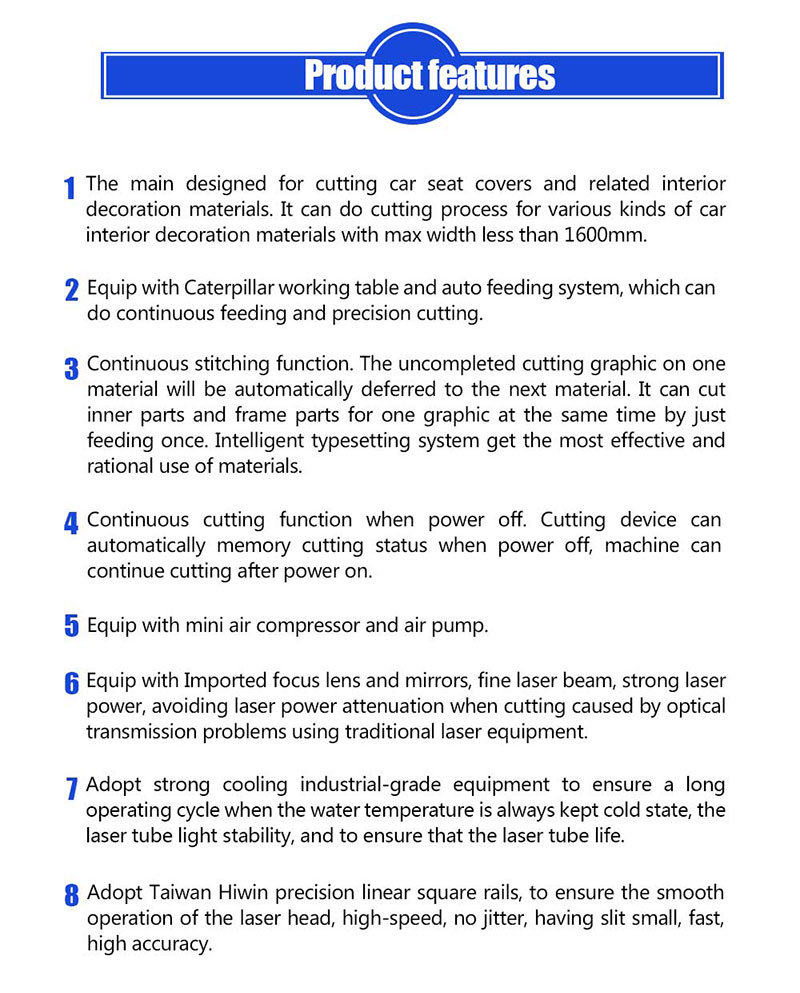 100W 120W Fabric Leather CO2 Laser Cutting Engraving Machine