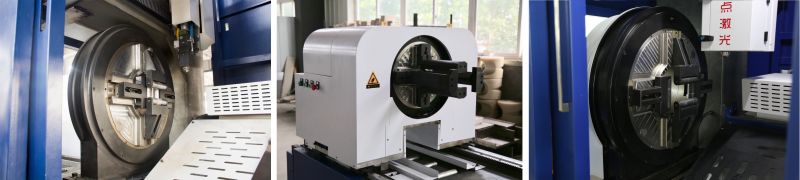 Automatic Loading CNC Metal Tube Pipe Fiber Optic Laser Cutting Machine