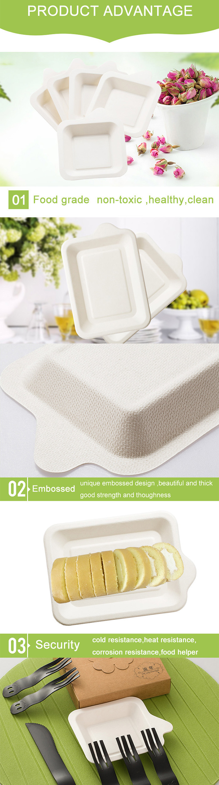 FDA Certification Biodegradable Plates Paper Plate