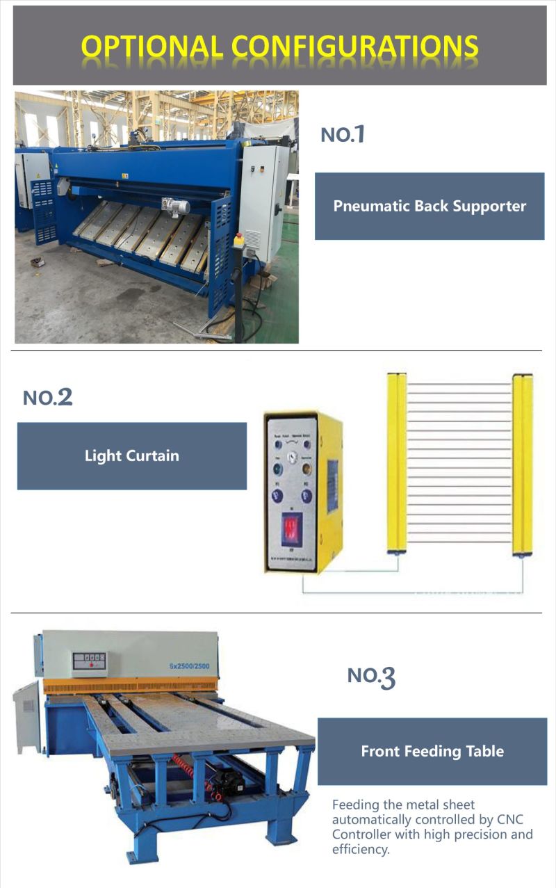 QC11y 12X3200 Hydraulic Automatic Cutting Machine Guillotine Shearing Machine