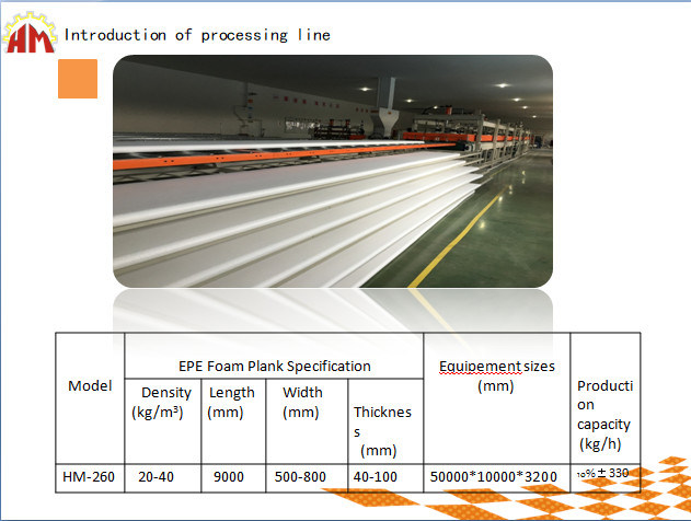 EPE Foam One Shape Thick Plank Foam Making Machine