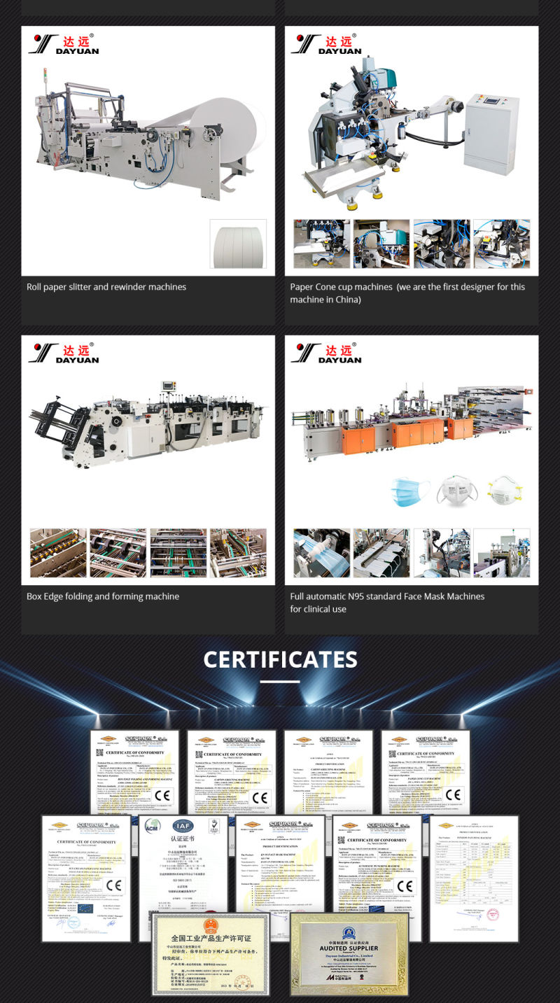Dayuan Cc880&Cc1080 Paper Cup and Plate Punching Machine Metal Stamping Die