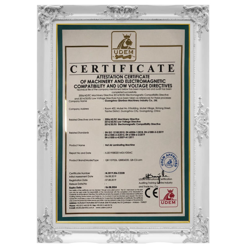 Ce Certificate EPE XPE EVA Foam Hot Air Automatic Thermal Laminator