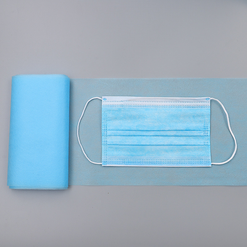 Double S Non-Woven Fabric Blue and White Non-Woven Fabric Breathable