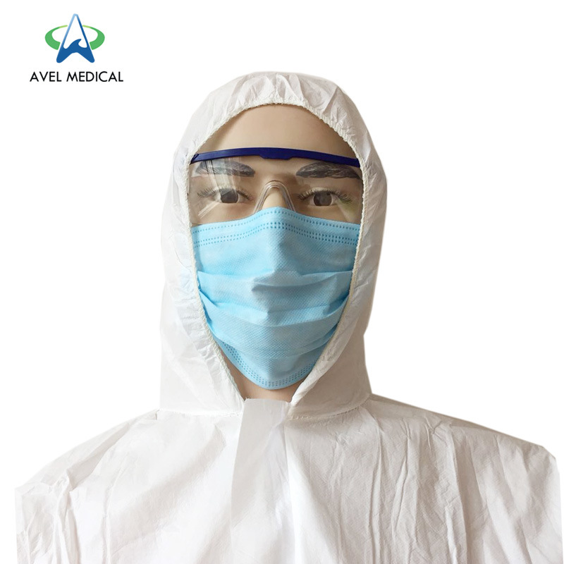 Cheap Waterproof Non-Woven Isolation Protective Clothing Suit Disposable