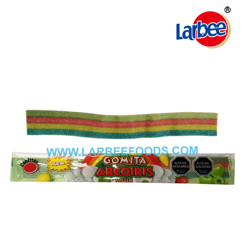 New Arrival Sour Belt Gummy Candy in Jar for Party