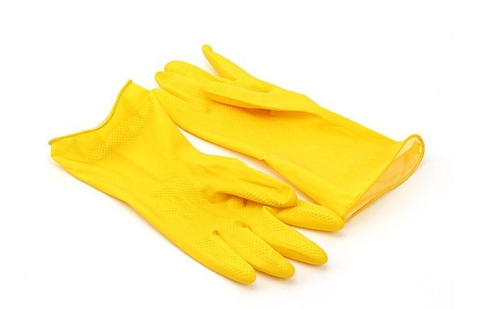 Orange Household Gloves Latex Rubber Gloves Cheap