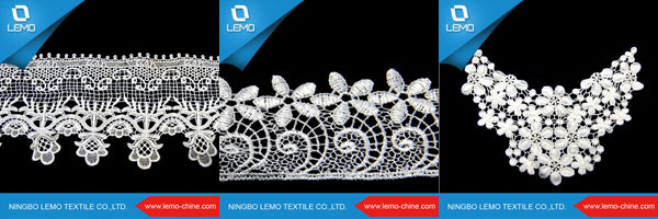 Wholesale White Swiss Cotton Flower Crochet Lace for Garment