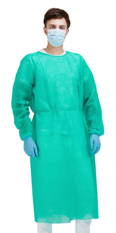 Multi-Color Disposable Nonwoven PP+PE SMS Isolation Gown Protective Visitor Gown
