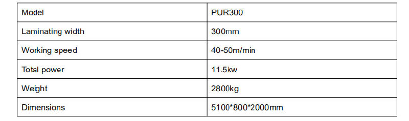 FM300 PUR Hot Melt Glue Laminating Machine Manufacturer