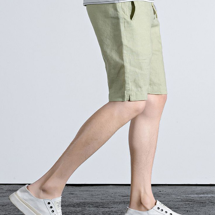 Cool Summer Simple Cotton and Linen Shorts for Men