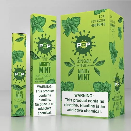 The Most Cheap Pop Vape Nicotine Salt Pod Device Full 400 Puff Pop Vape Starter Kit
