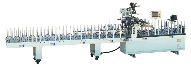 Profile Moulding Architrave Jamb Casing PUR Wrapping Foiling Laminating Machine