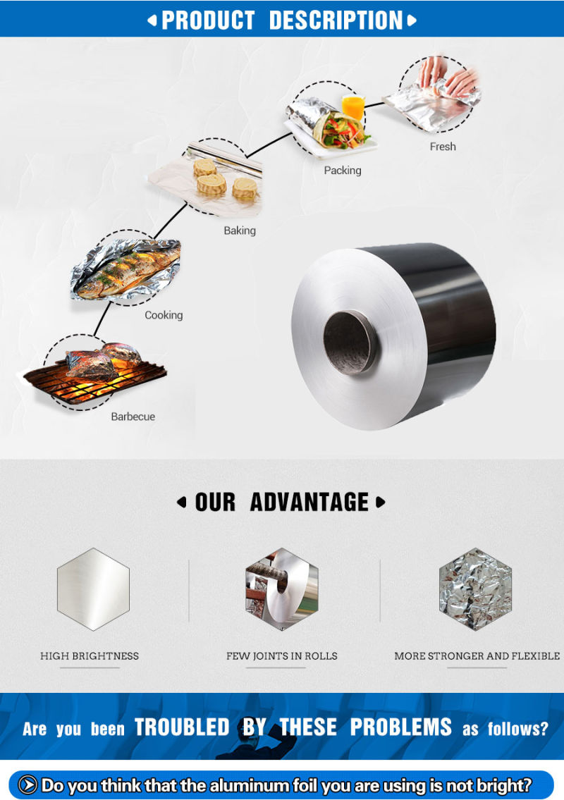 Aluminium Foil for Baking Aluminum Tin Foil Foil Roll Factory Directly Supply