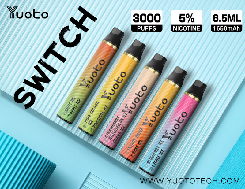 Factory Wholesale 2021 New Disposable Yuoto Switch Cigarette Puff Bar Device Disposable Vape Factory Direct