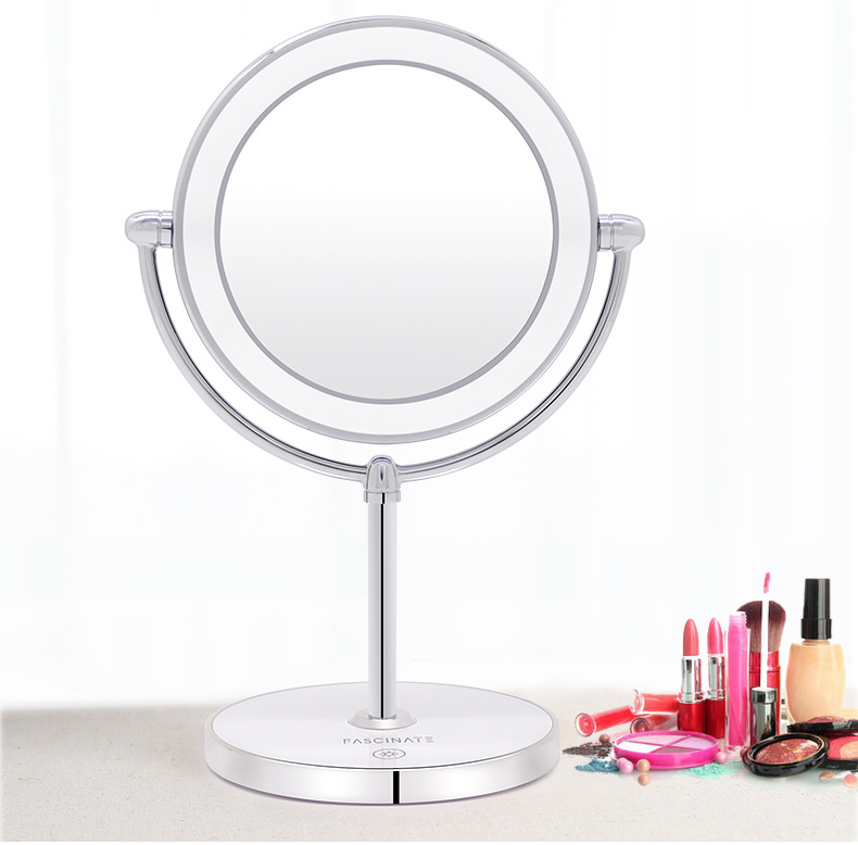 High-End Double Sided Bling Mirror for Making up LED Mirror