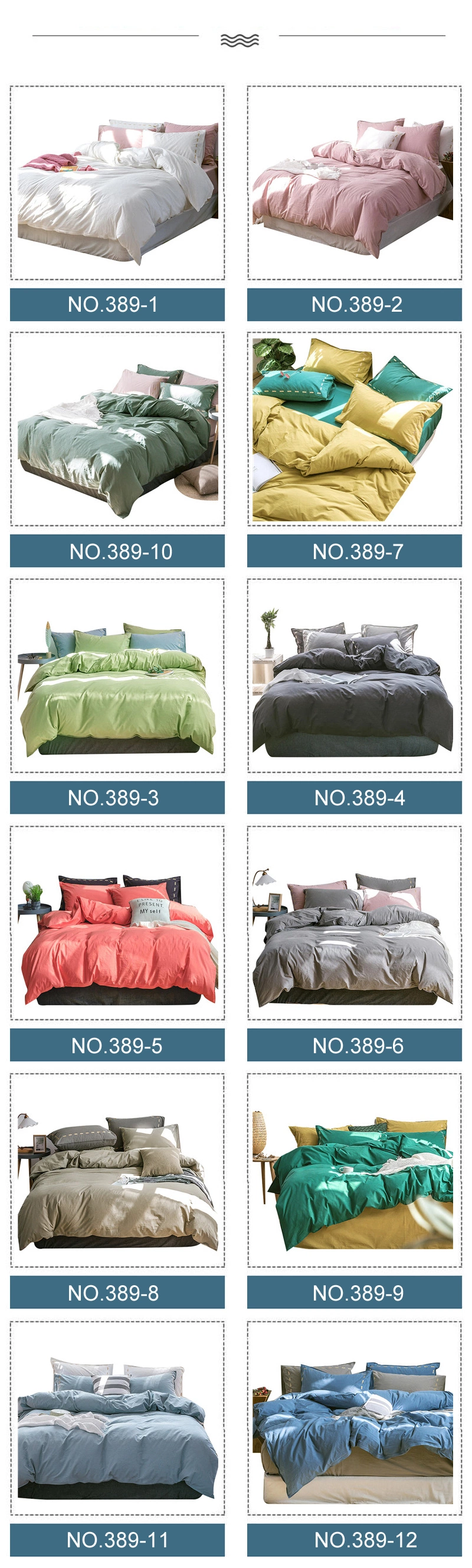 Wholesale Market Home Products Textiles Duvet Cover Cotton Bed Linen 4PCS King Bedsheet Sets
