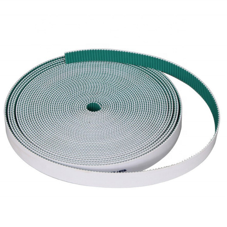 Polyurethane Timing Belt with Paz Green Fabric and Increase Friction