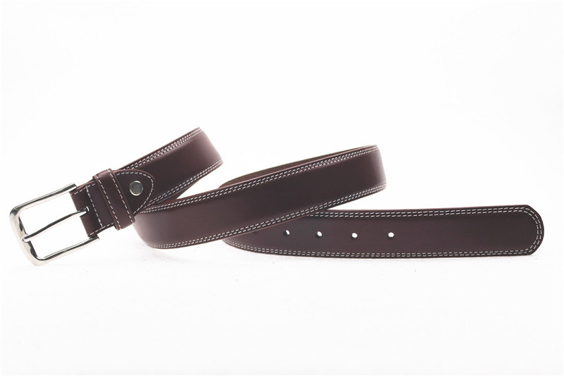 New Arrival Genuine Leather Pin Buckle Men Belt