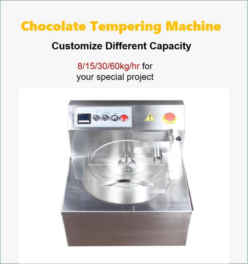 Professional Small Chocolate Tempering Enrobing Coating Machine with Conveyor