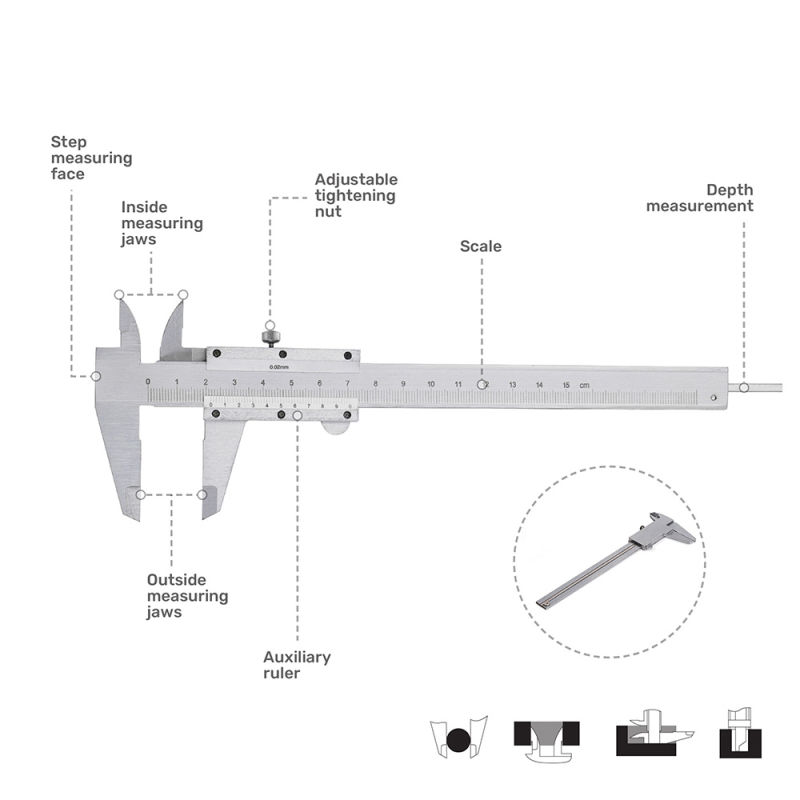 Multi Function Vernier Caliper with High Accuracy