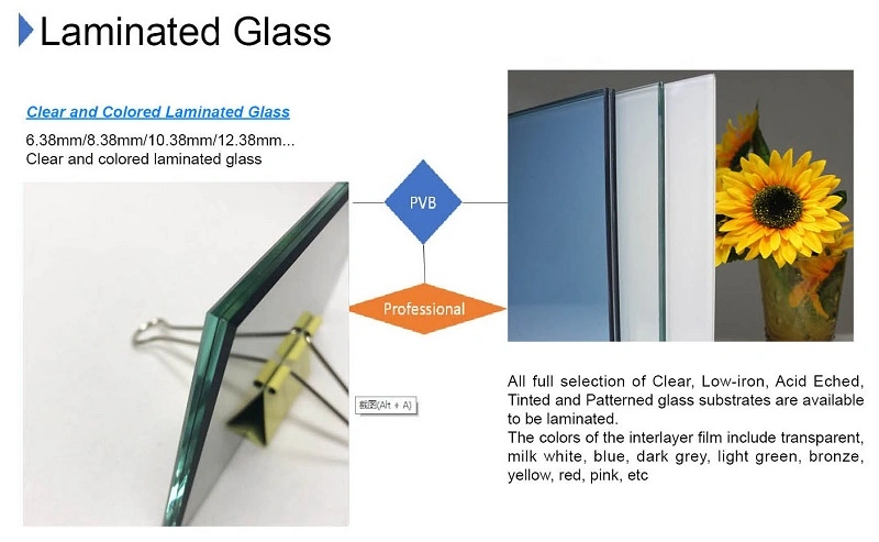 6.38mm-40.28 mm Laminated Glass Manufacturer Laminating Glass Factory Supplier
