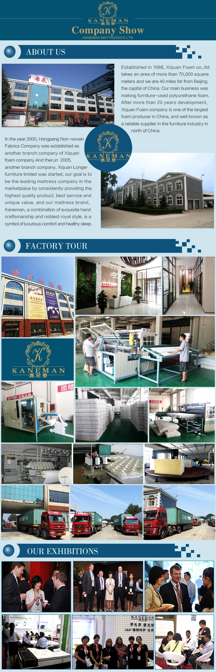 Factory Supply Bamboo Fabric High Density Folding Foam Travel Mattress