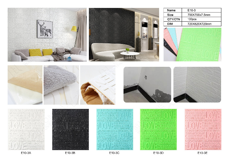 PE Foam Wall Sticker for Home Decoration