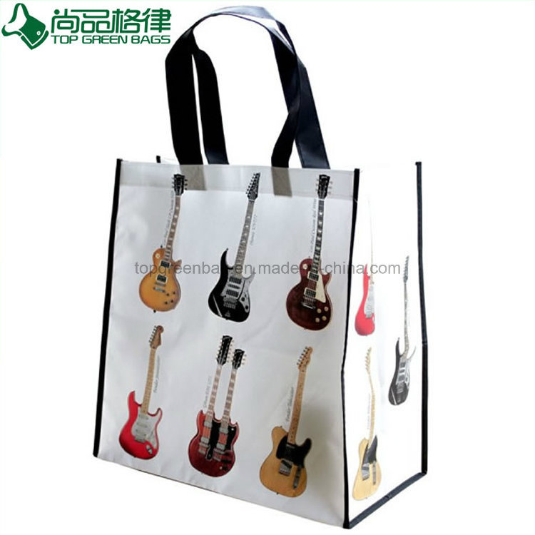 Promotion Laminated RPET Woven Bag Shopping Tote with Lamination
