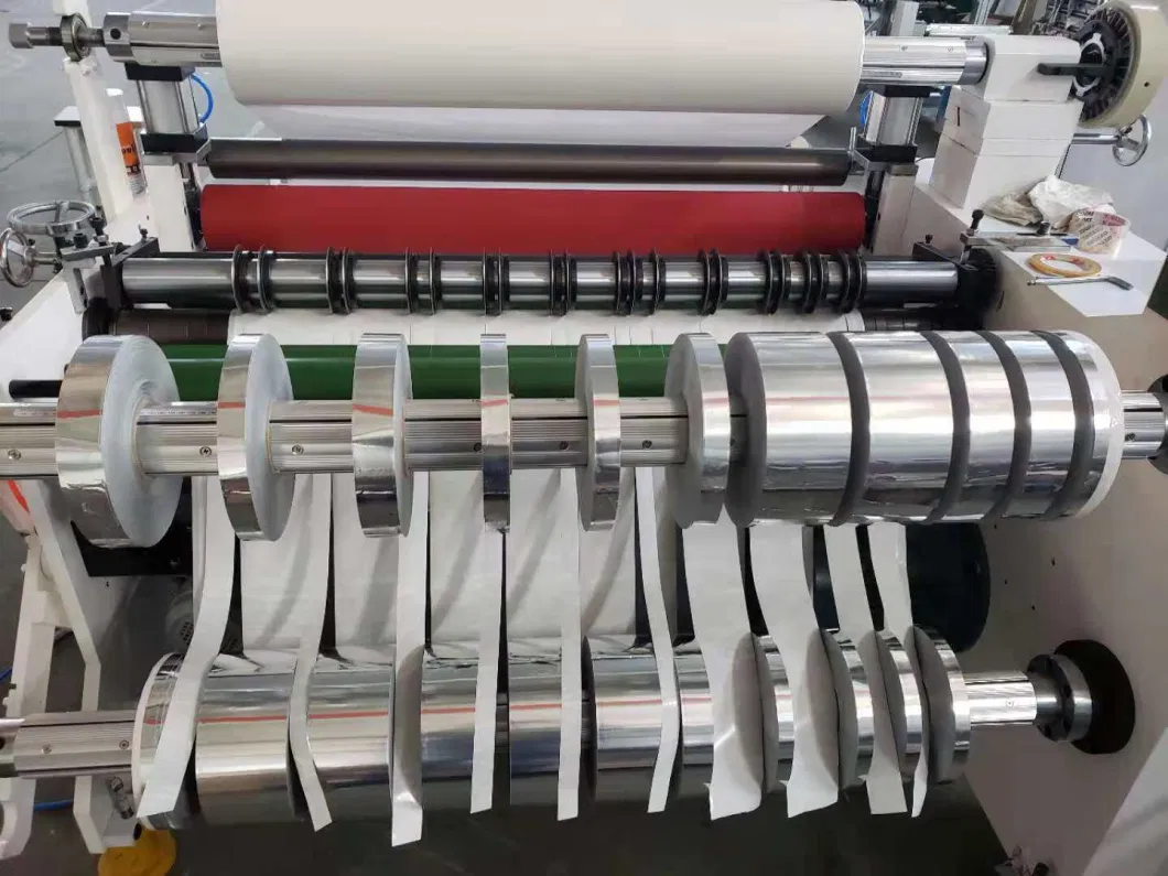 PLC Controlled Roll Paper Film Laminating Slitting Machine with Ultrasonic Web Guide