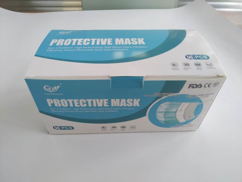 High Quality Disposable 3ply Non Woven Face Mask