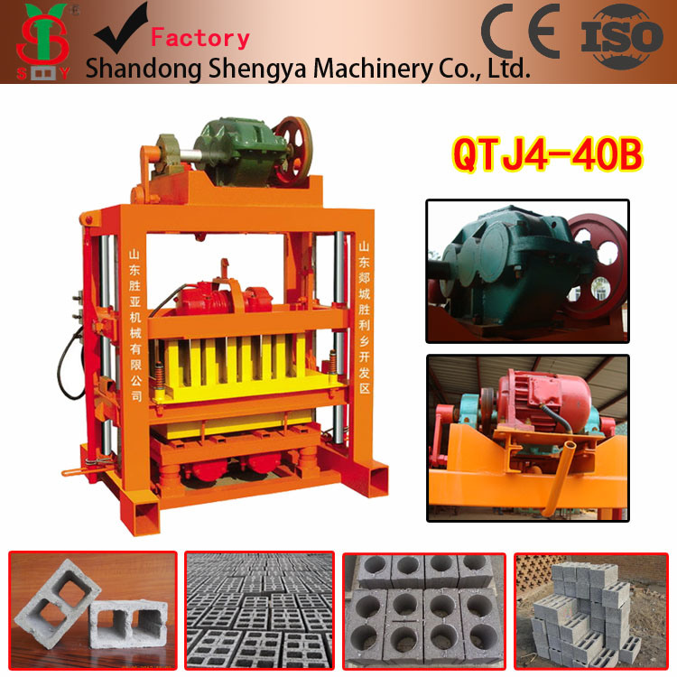 Best Selling Qtj4-40 Construction Building Block Machine Cement Brick Making Machine
