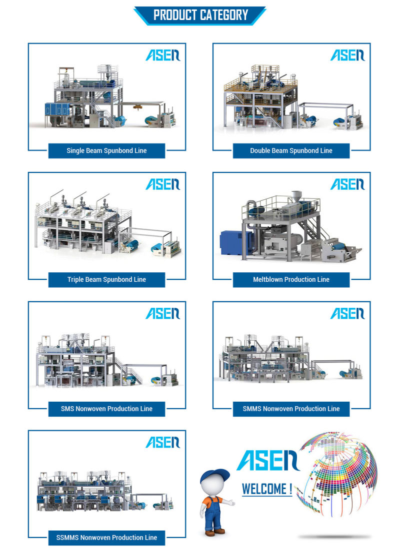 for Medical Products Asen-S PP Spunbonded Non Woven Fabric Making Machine