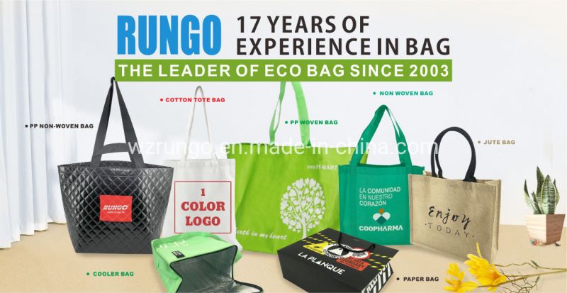 Eco Lamination Promotional Custom Laminated PP Woven Tote Shopping Bag