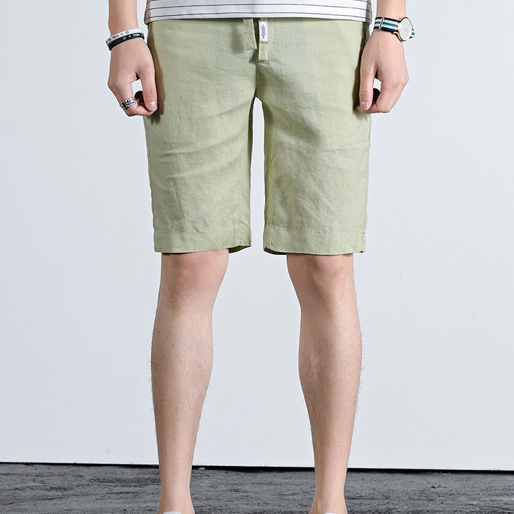 Cool Summer Simple Cotton and Linen Shorts for Men
