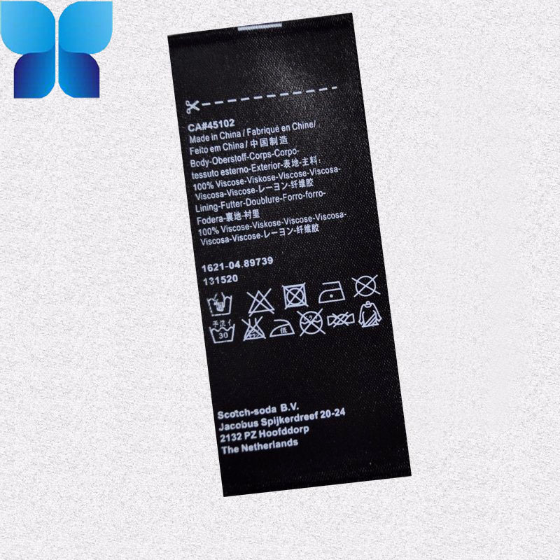 Special Paper Instruction Washing Labels for Bags/Clothing/Textile