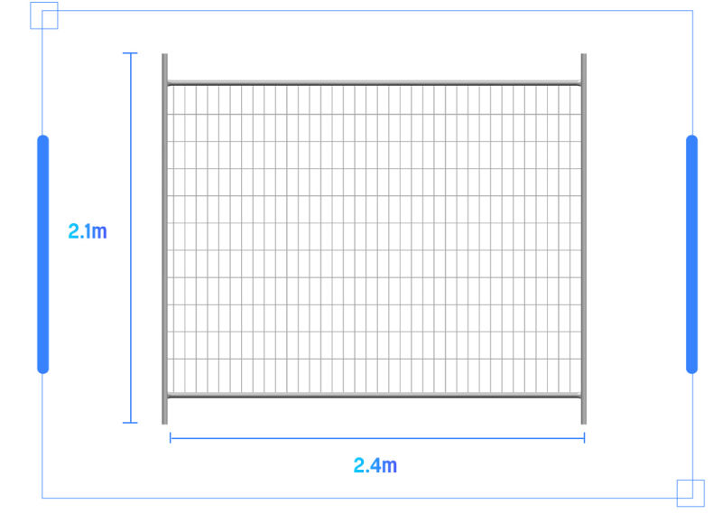 China Factory Supply Temporary Security Fencing Wire Mesh Fence Hire with Best Quality