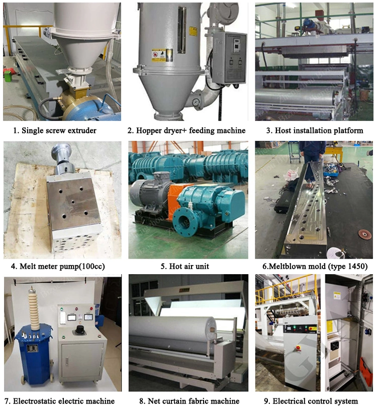 High Quality PP Polypropylene Filter Melt Blown Filter Nonwoven Fabric Machine