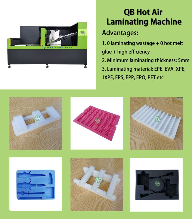 Automatic EPE Foam Laminator for EPE XPE EPP EVA Foam by Hot Air