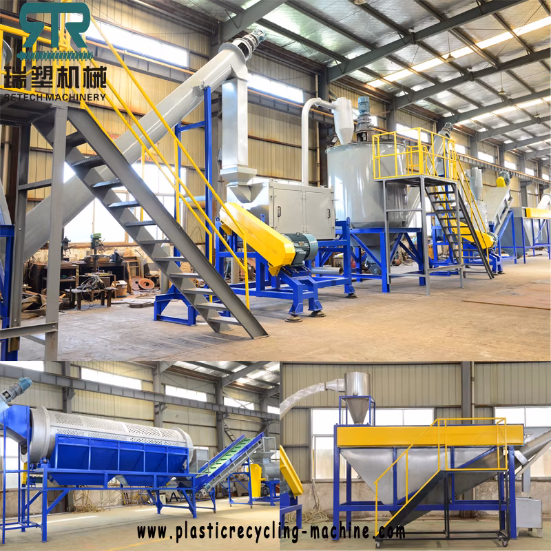 Scrap Plastic Pet PE PC Cola Bottle Flakes Recycling Machine