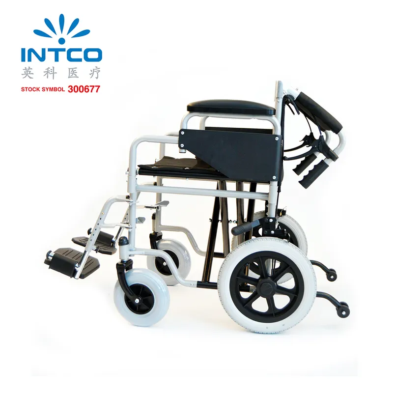 Back Half Folding Manual Lightweight Wheel Chair with Attendant Brakes