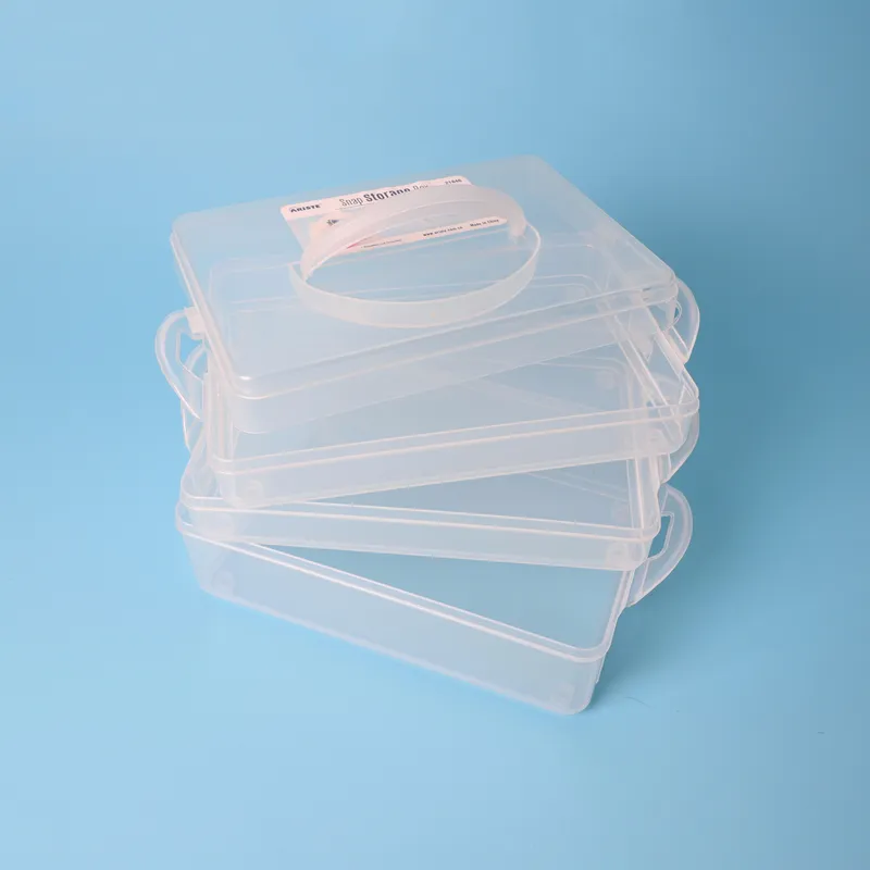 21846b Clear Plastic Hard Plastic Snap Box