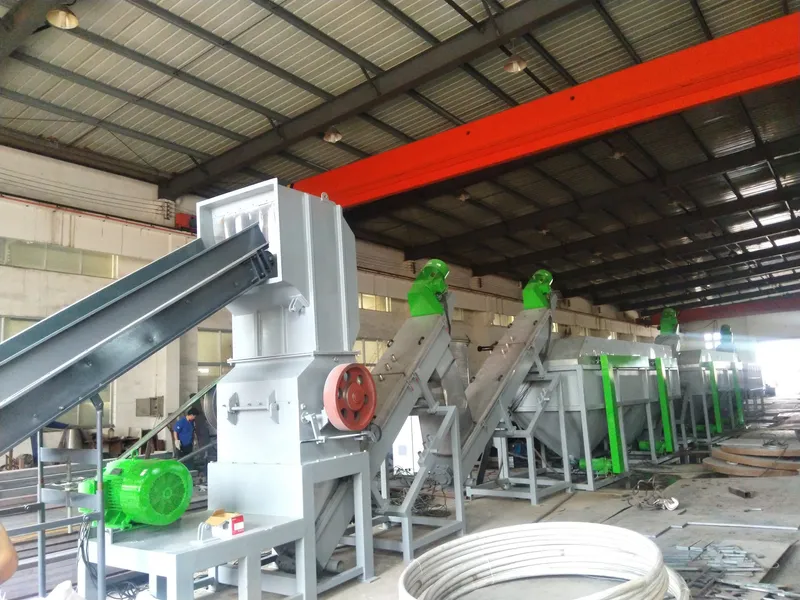 Waste PP PE BOPP ABS Plastic Crushing Washing Recycling Machine