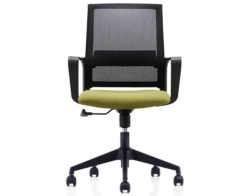 Plastic Type of Office Staff Chair with Fixed PP Armrest