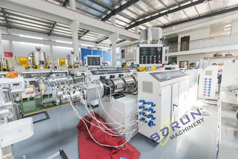 Automatic Plastic PVC UPVC Double Cable Pipe Tube Extrusion Production Line