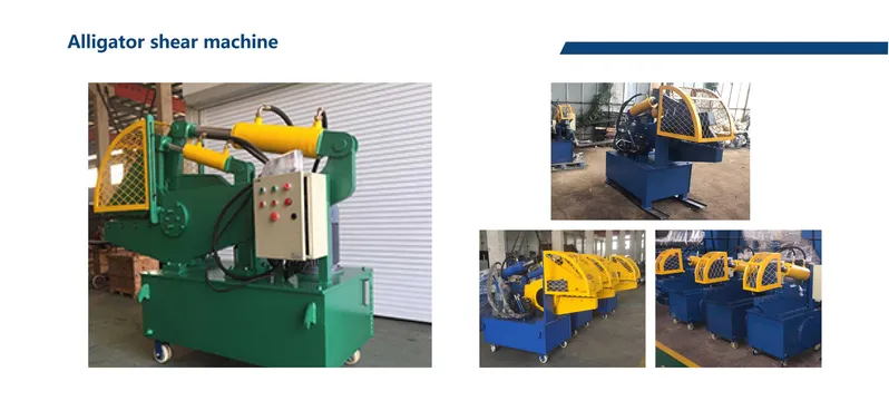 ISO Recycling Hydraulic Scrap Extruded Aluminum Cutting Machine