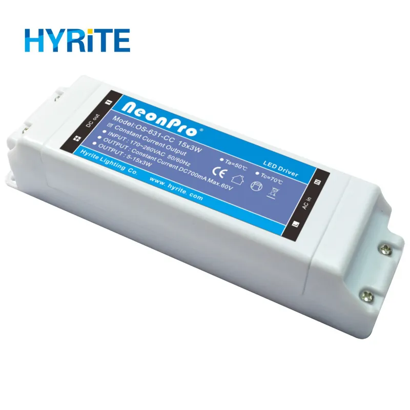 350/700mA Constant Current Plastic Power Supply for Commercial Light