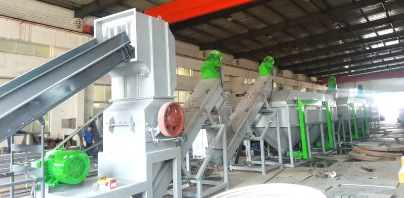 Waste PP PE BOPP ABS Plastic Crushing Washing Recycling Machine