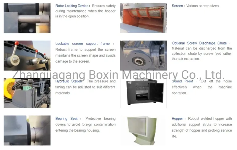 Plastic Lumps Waste Bottles Cutter Recycling Strong Crusher Machine